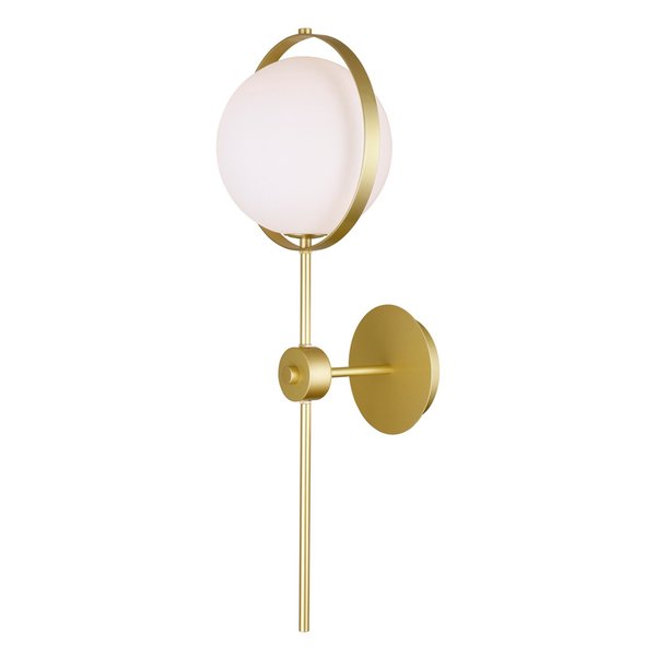 Cwi Lighting 1 Light Wall Light With Brass Finish 1153W10-1-169